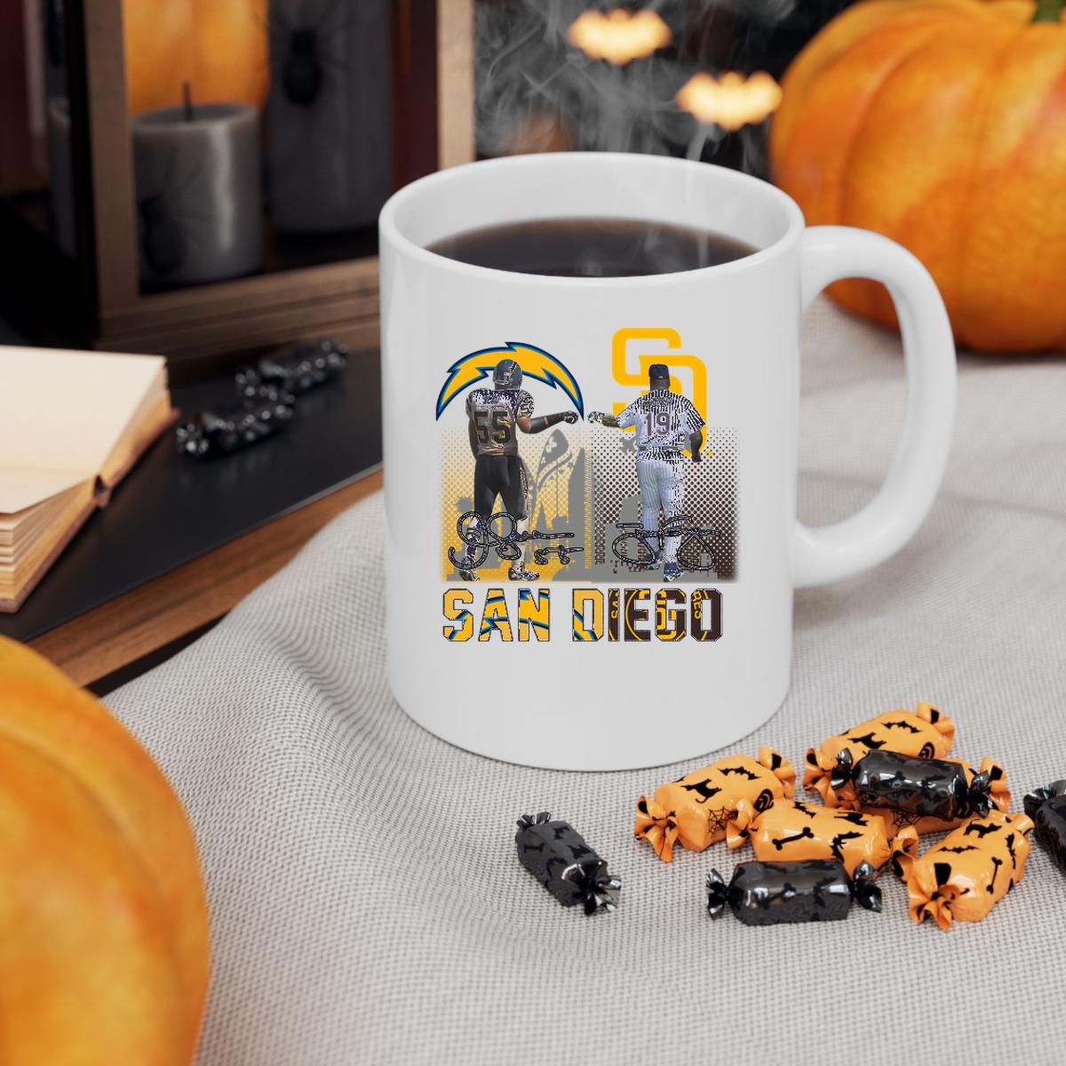 San Diego Junior Seau Tony Gwynn Signatures Shirt T-Shirtat Jennifer Elder Mug 3