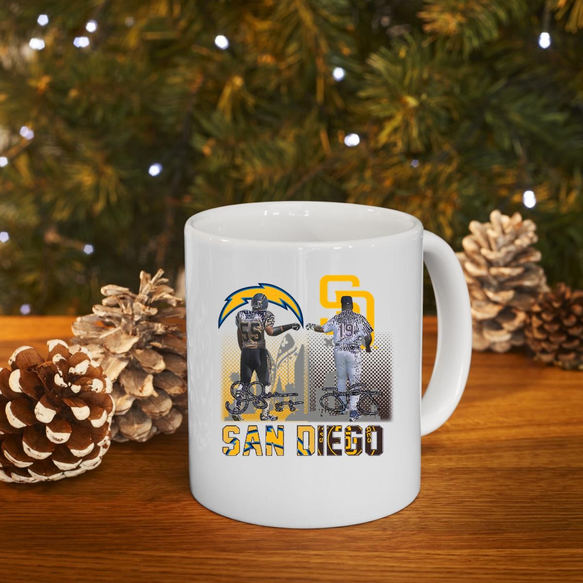 San Diego Junior Seau Tony Gwynn Signatures Shirt T-Shirtat Jennifer Elder Mug 4