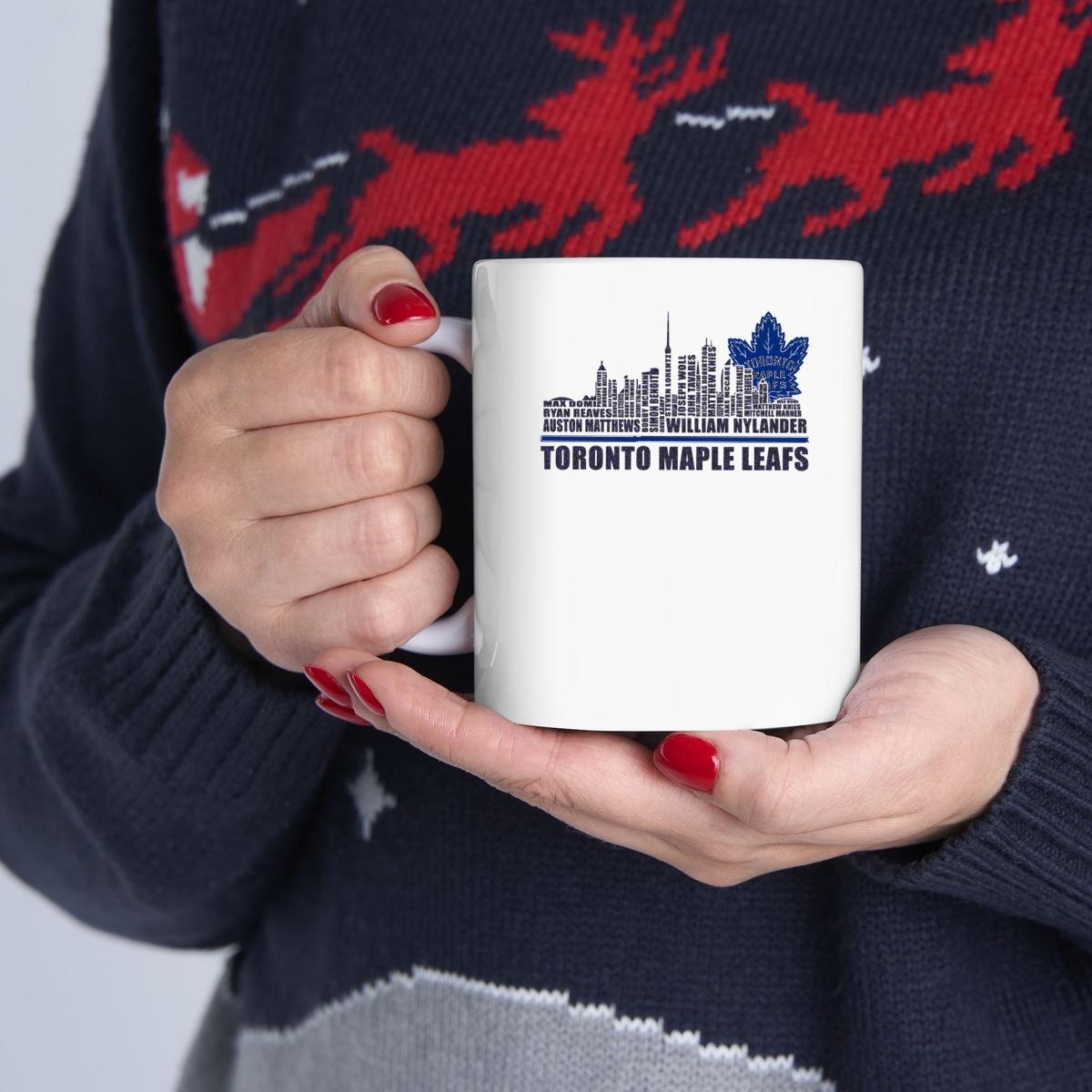 Toronto Maple Leafs Sports Team City Skylines Players Name Mug 1