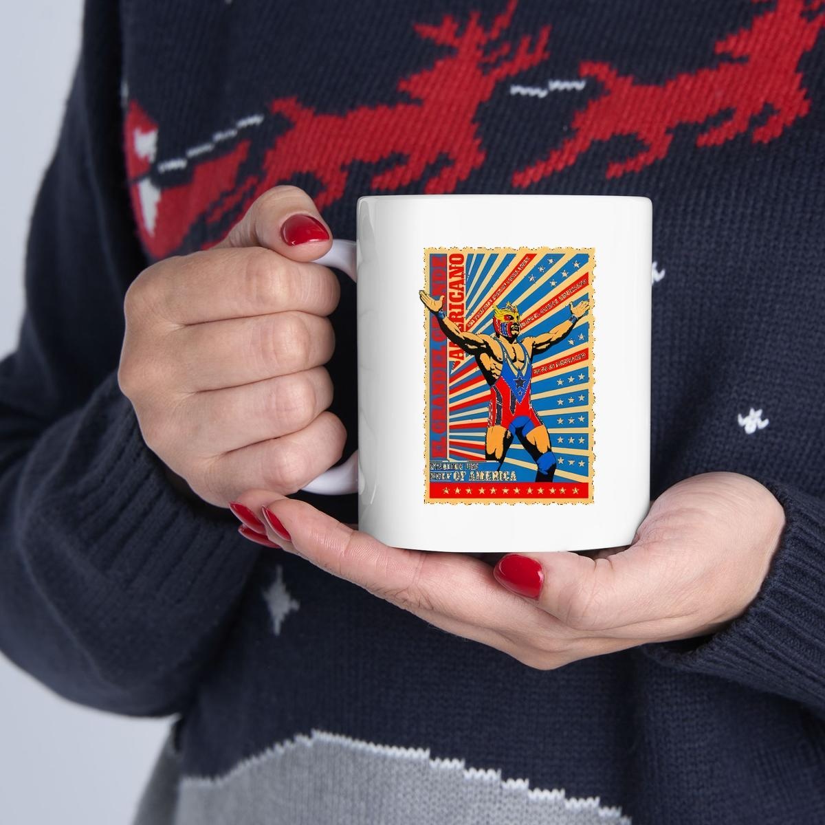 El Grande Americano Stamp Wwe Mug 1
