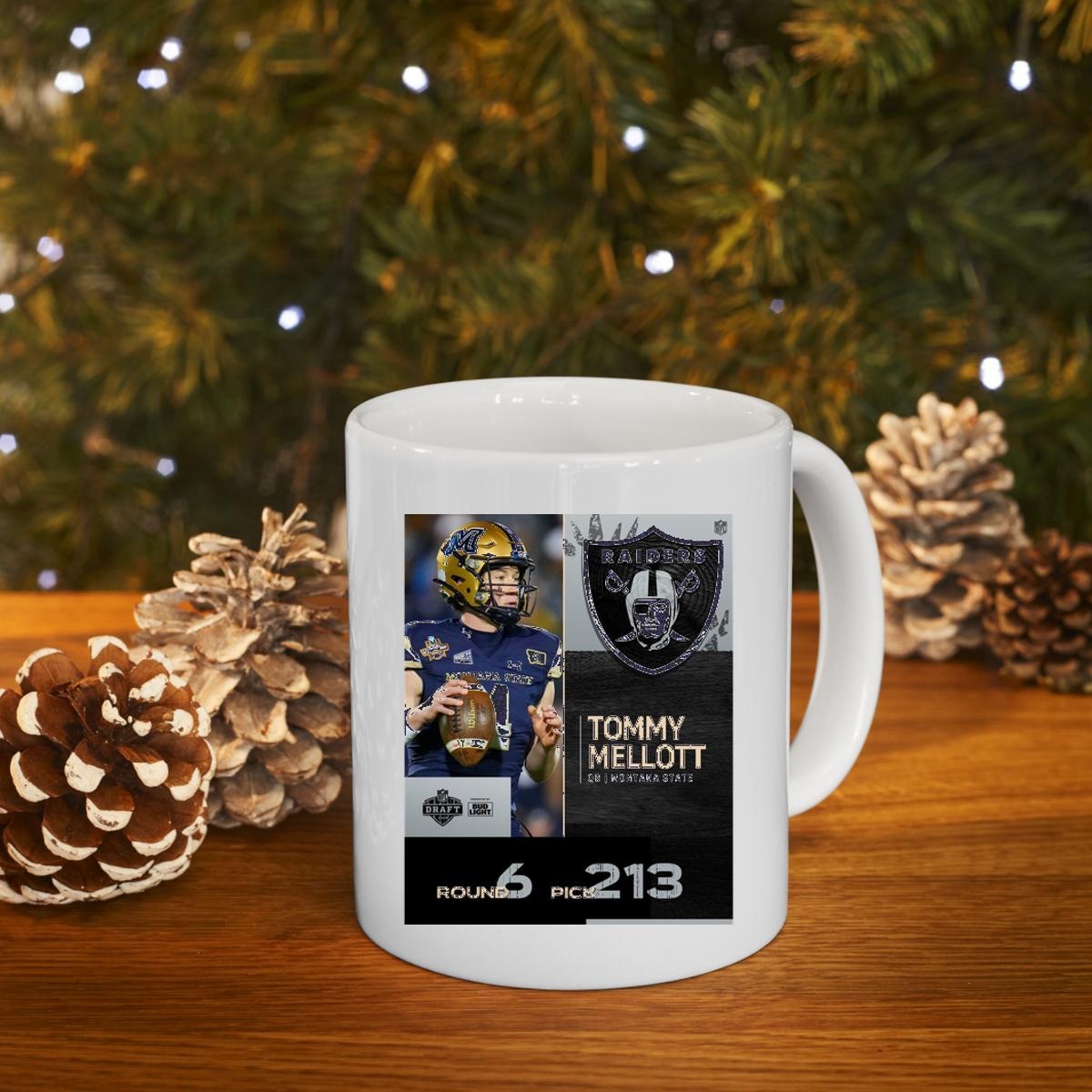 Las Vegas Raiders Pick Tommy Mellott With No. 213 2025 Nfl Draft T- Mug 4