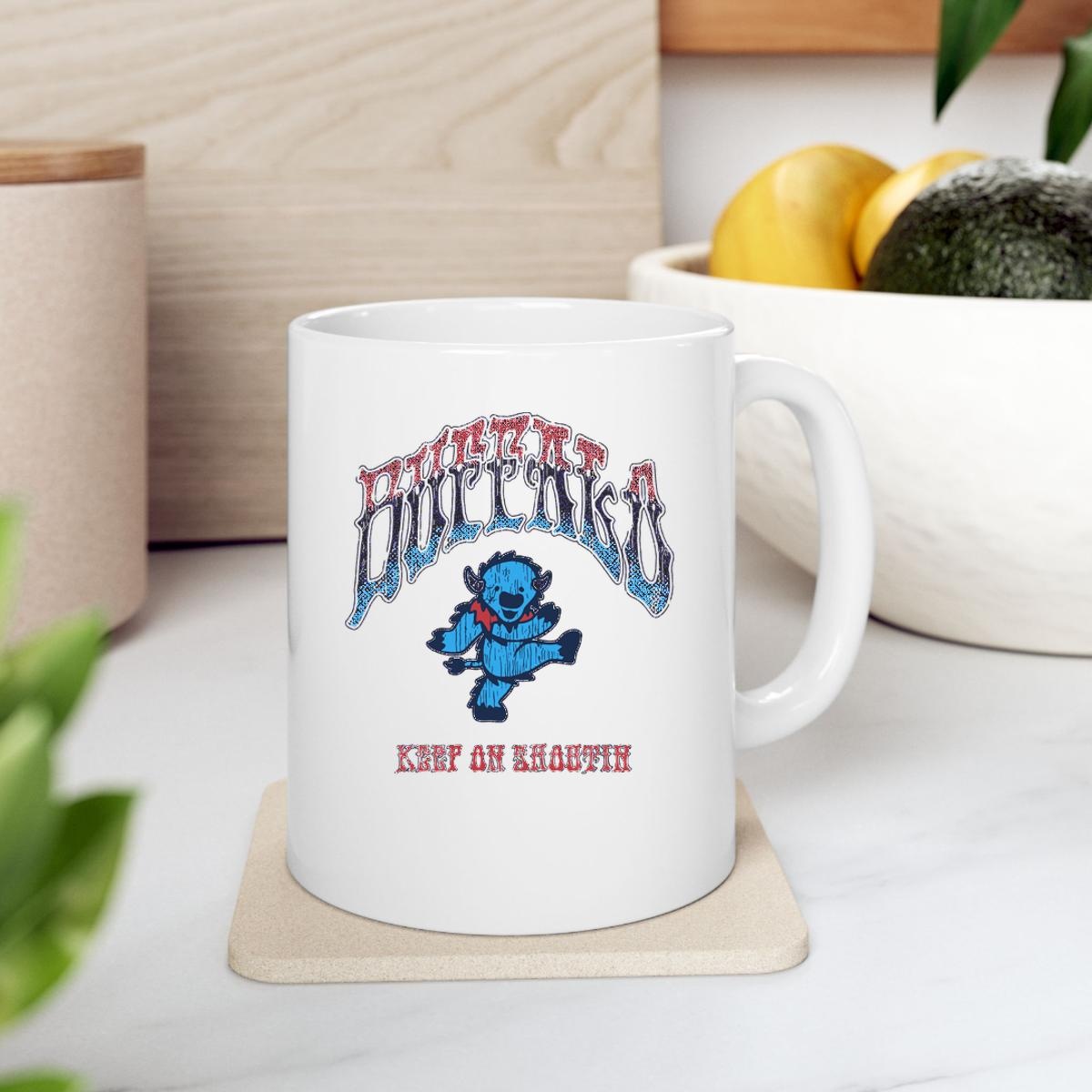 Grateful Dead Bear Buffalo Bills Keep On Shahtin Mug 2