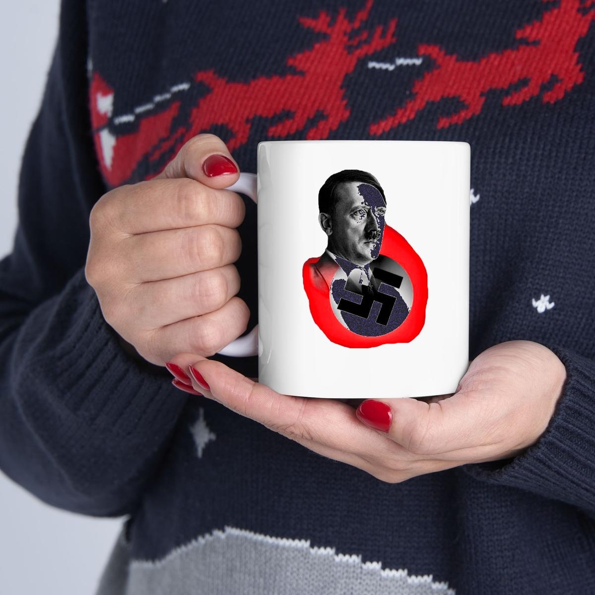 Mens Hitler Nazi Party Flag Mug 1