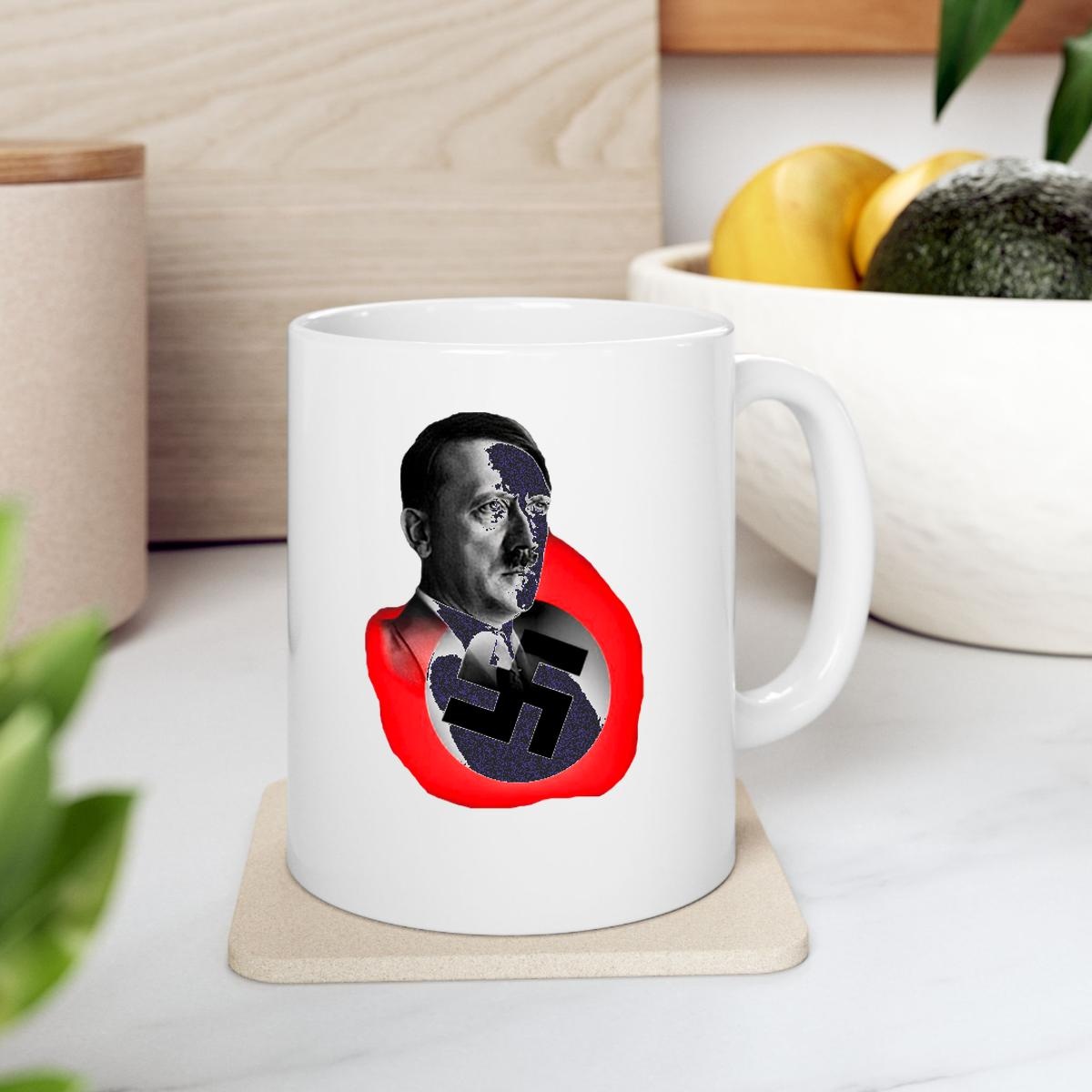 Mens Hitler Nazi Party Flag Mug 2