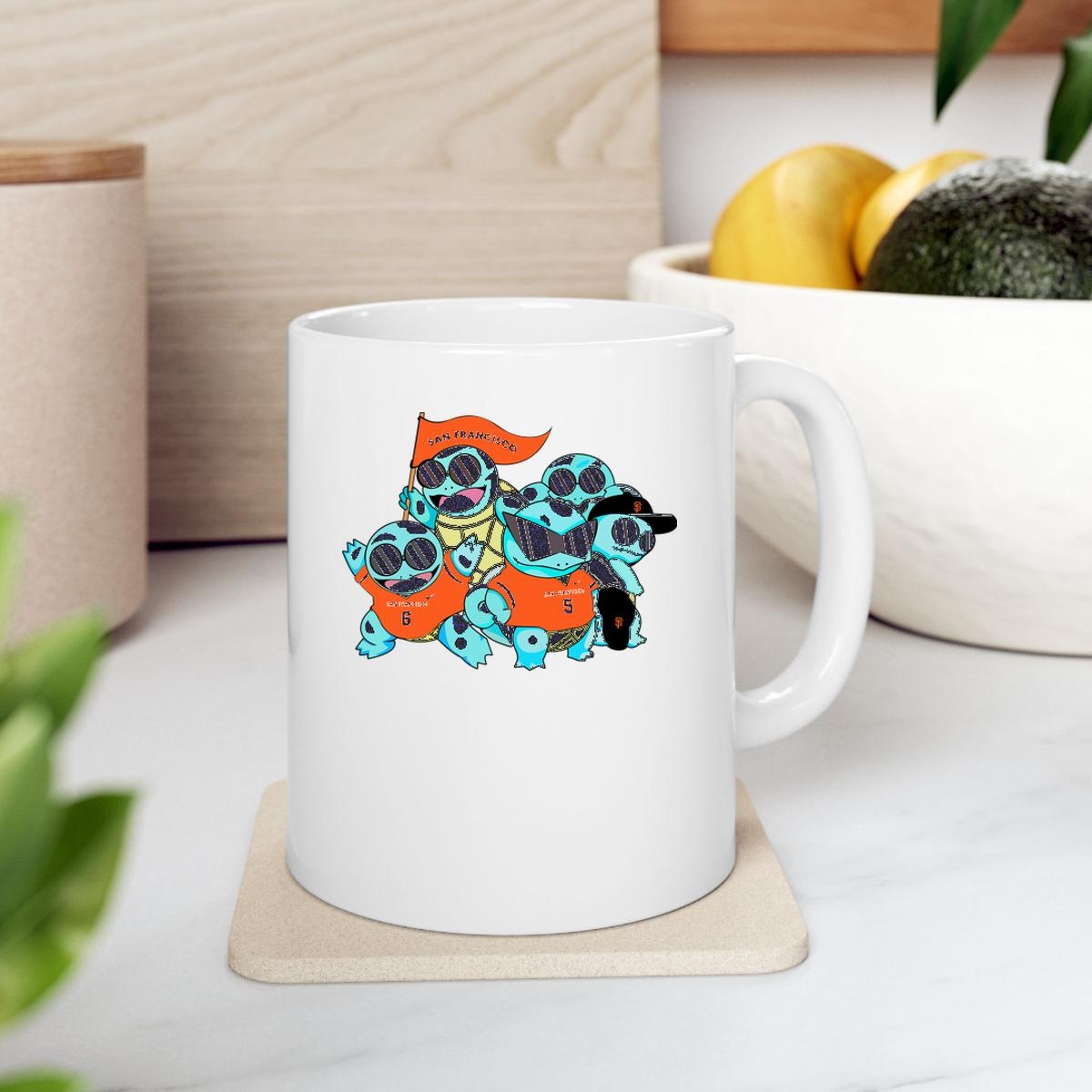 Official San Francisco Giants Pokemon Squirtle Mug 2