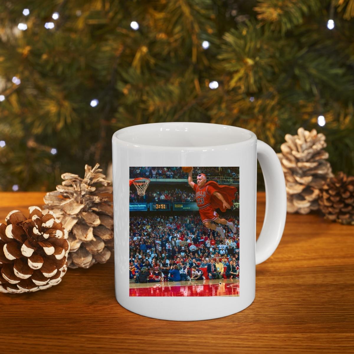 Pope Leo Xiv Chicago Bulls In Jersey 23 Michael Jordan Dunk Mug 4