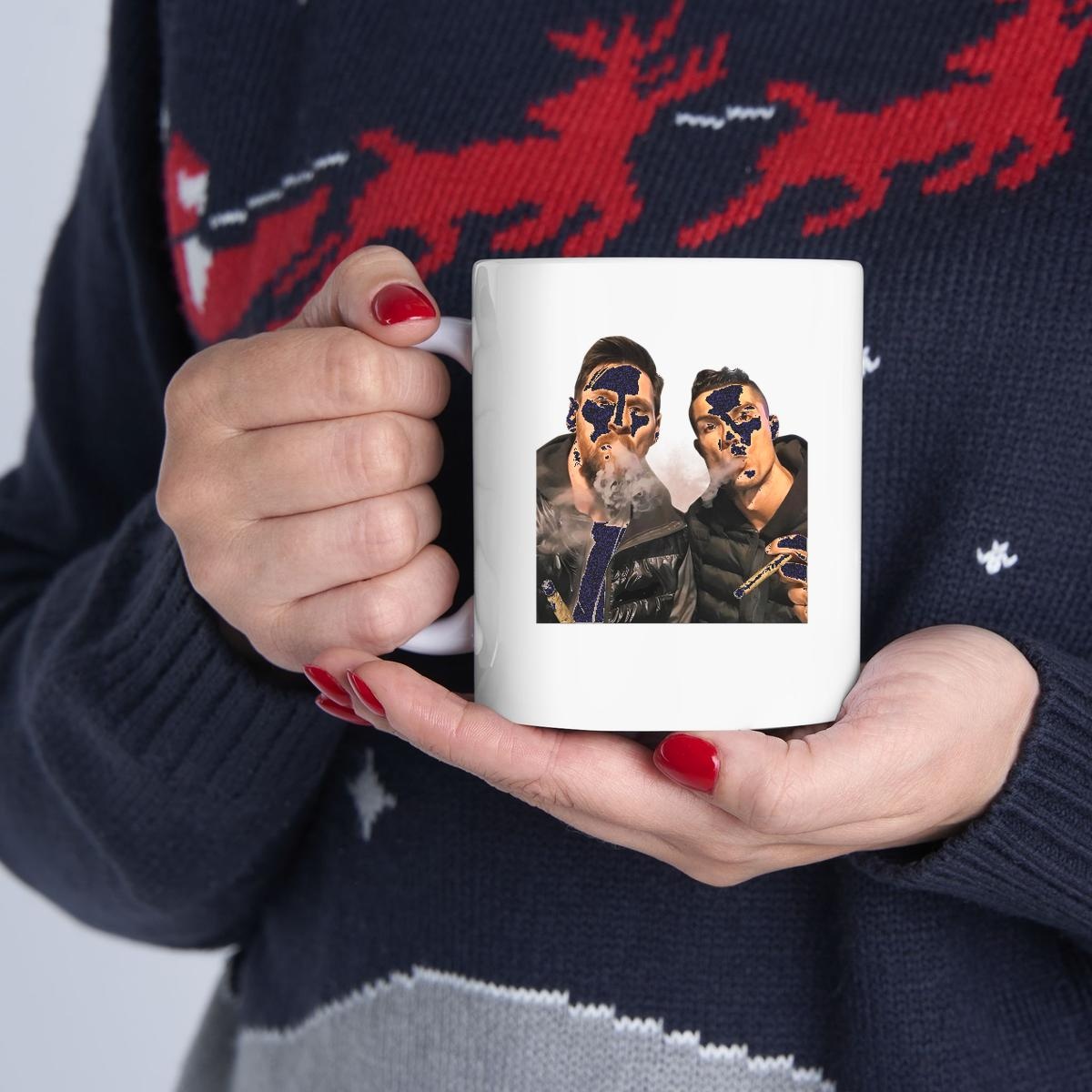 Ronaldo Vs Messi Smoking Mug