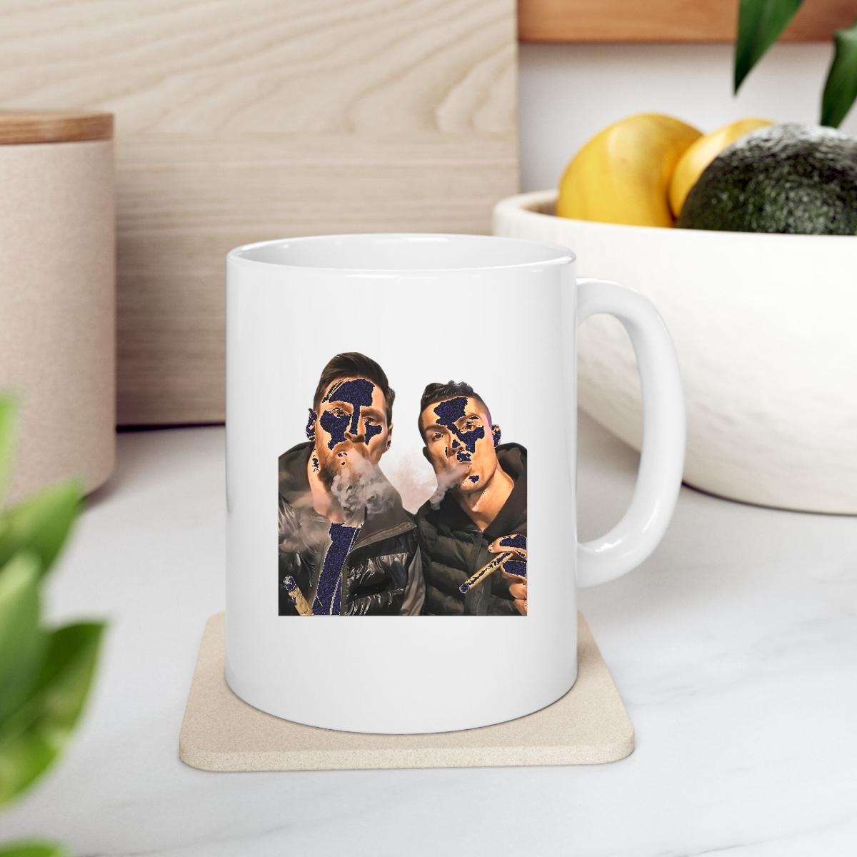 Ronaldo Vs Messi Smoking Mug 2