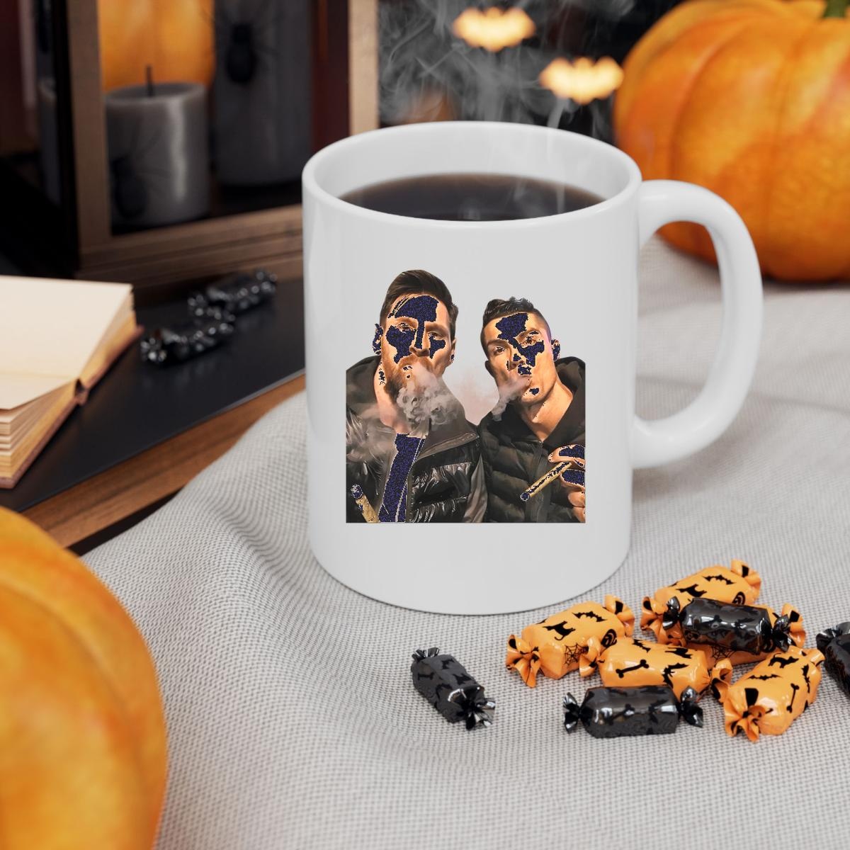 Ronaldo Vs Messi Smoking Mug 3