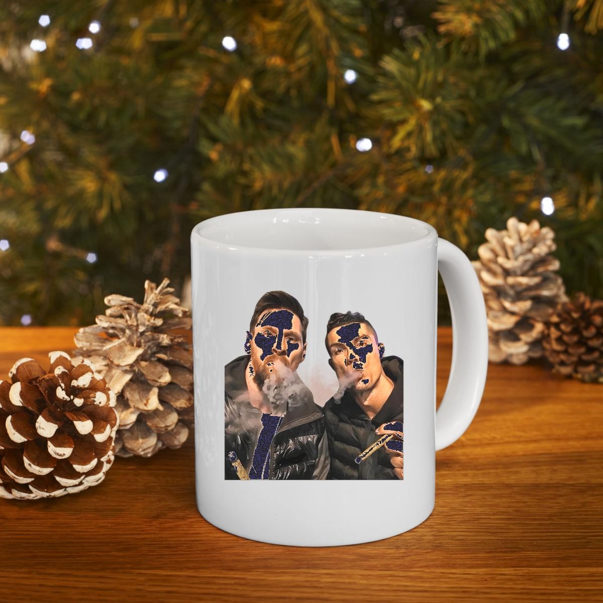 Ronaldo Vs Messi Smoking Mug 4