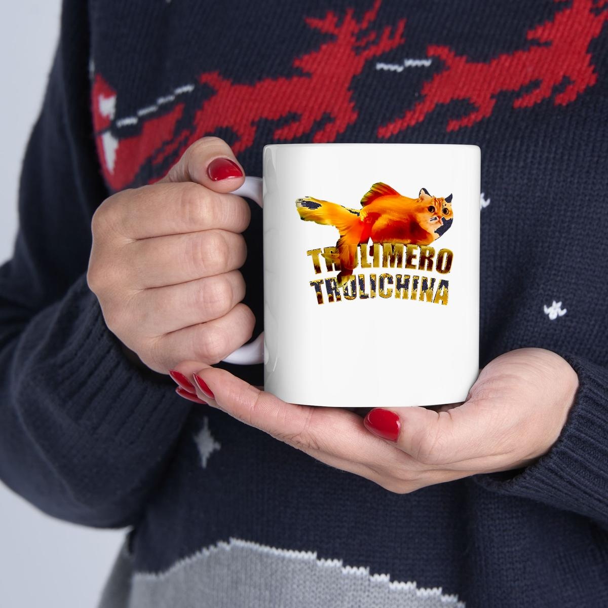 Trulimero Trulichina Mug: Ultimate Gift for Cat Goldfish Lovers 1