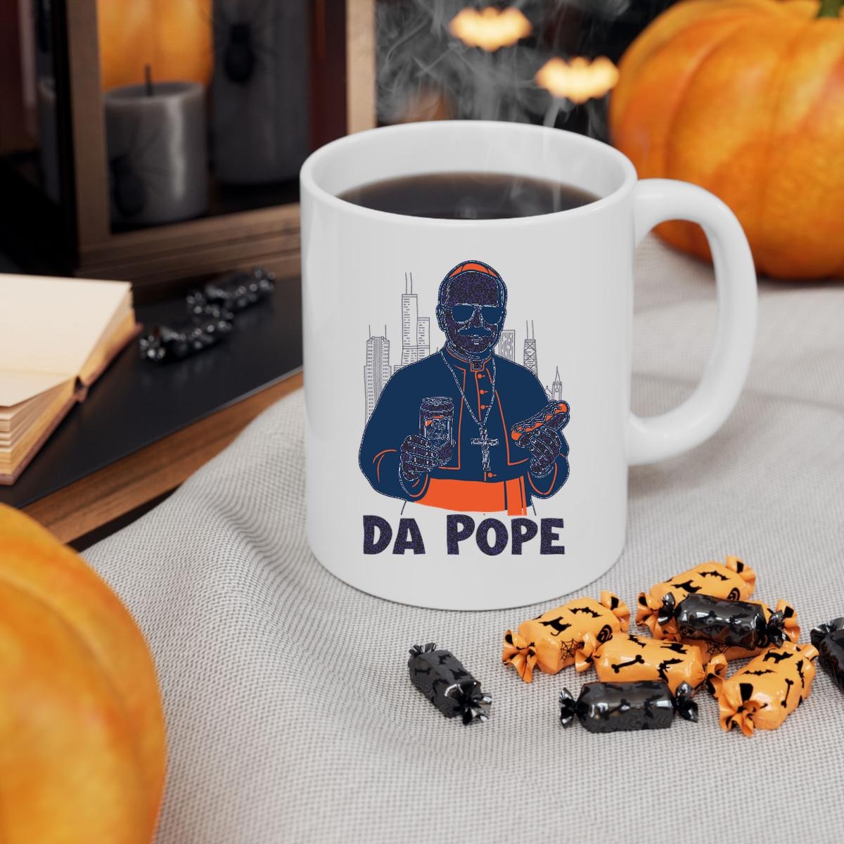 Chicagos Pope Leo Xiv Da Pope Holding Beer And Hotdog Mug 3
