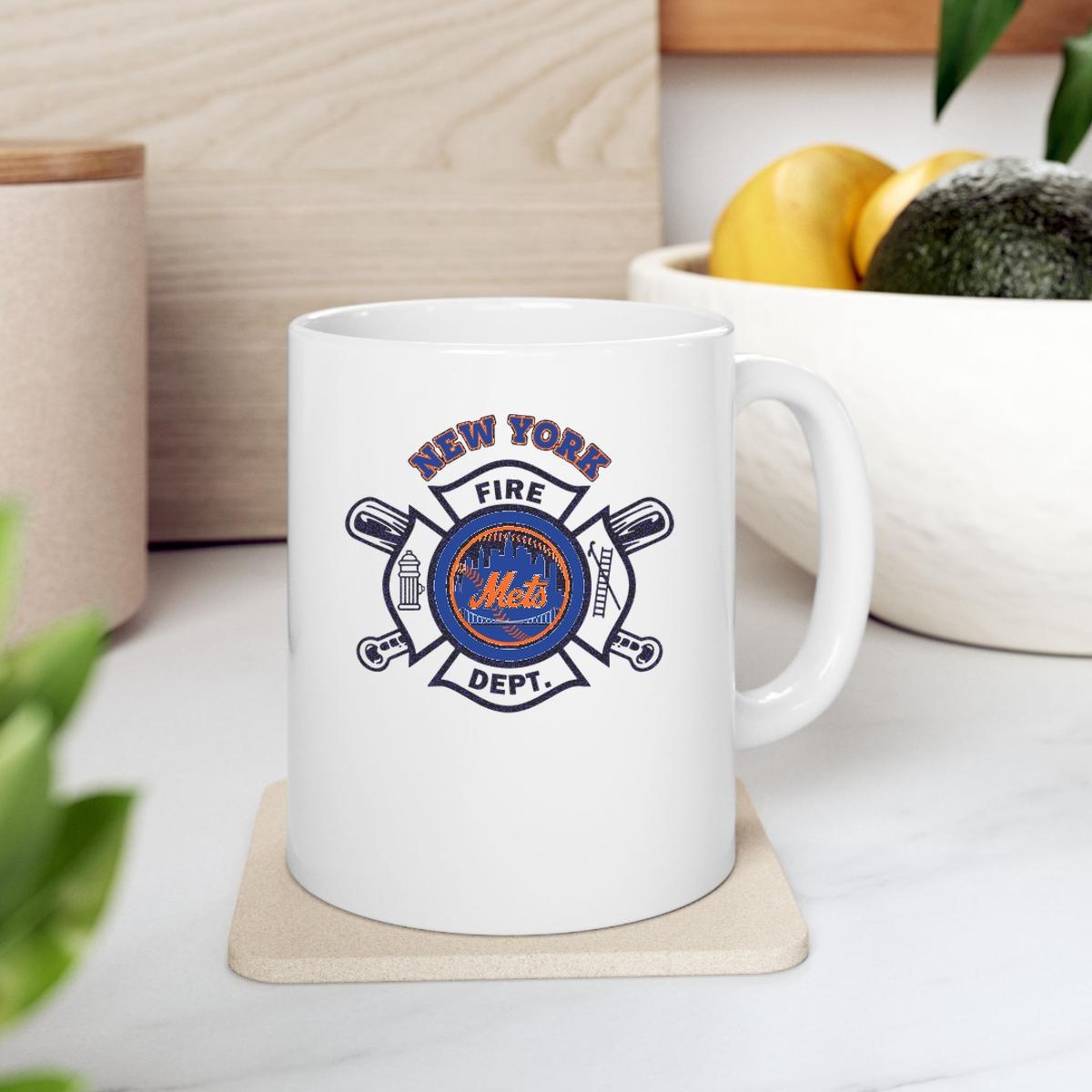 Fire Dept New York Mets Baseball Mug 2