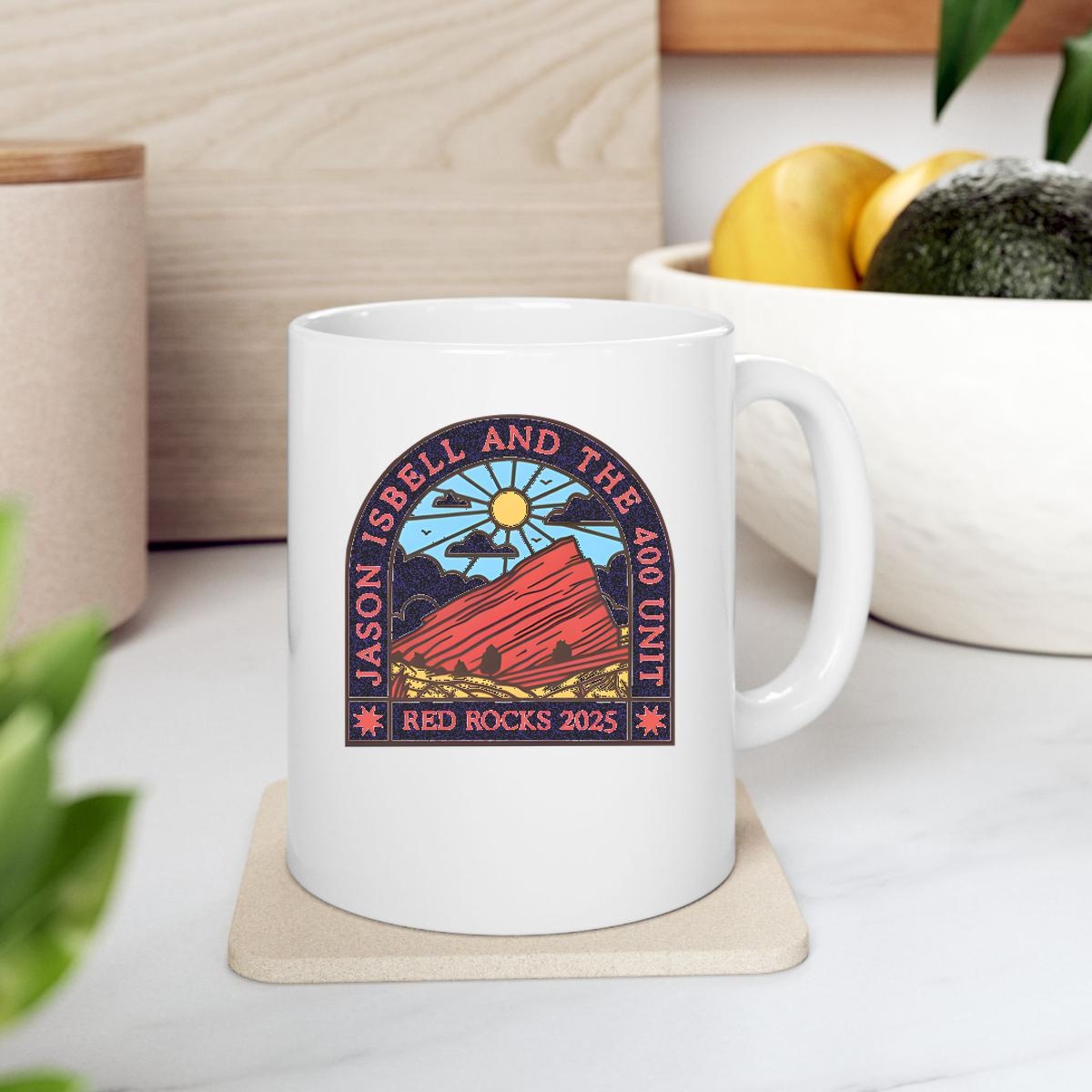 Jason Isbell And The 400 Unit Red Rocks Amphitheatre Morrison Colorado May 3 2025 Mug 2