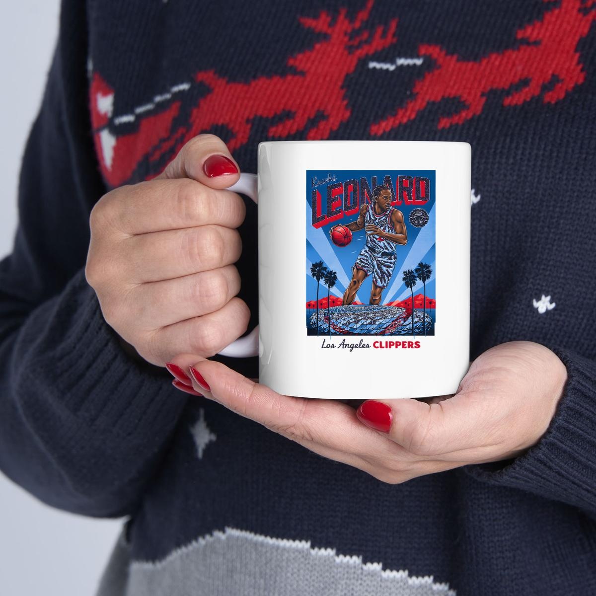 Kawhi Leonard Los Angeles Clippers Caricature Mug 1