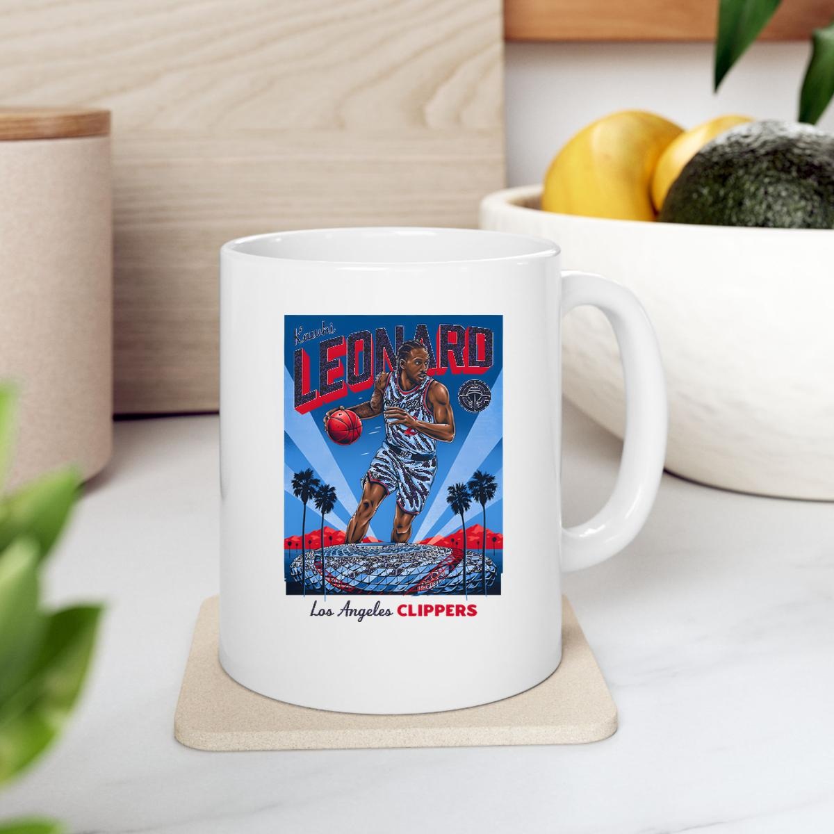 Kawhi Leonard Los Angeles Clippers Caricature Mug 2