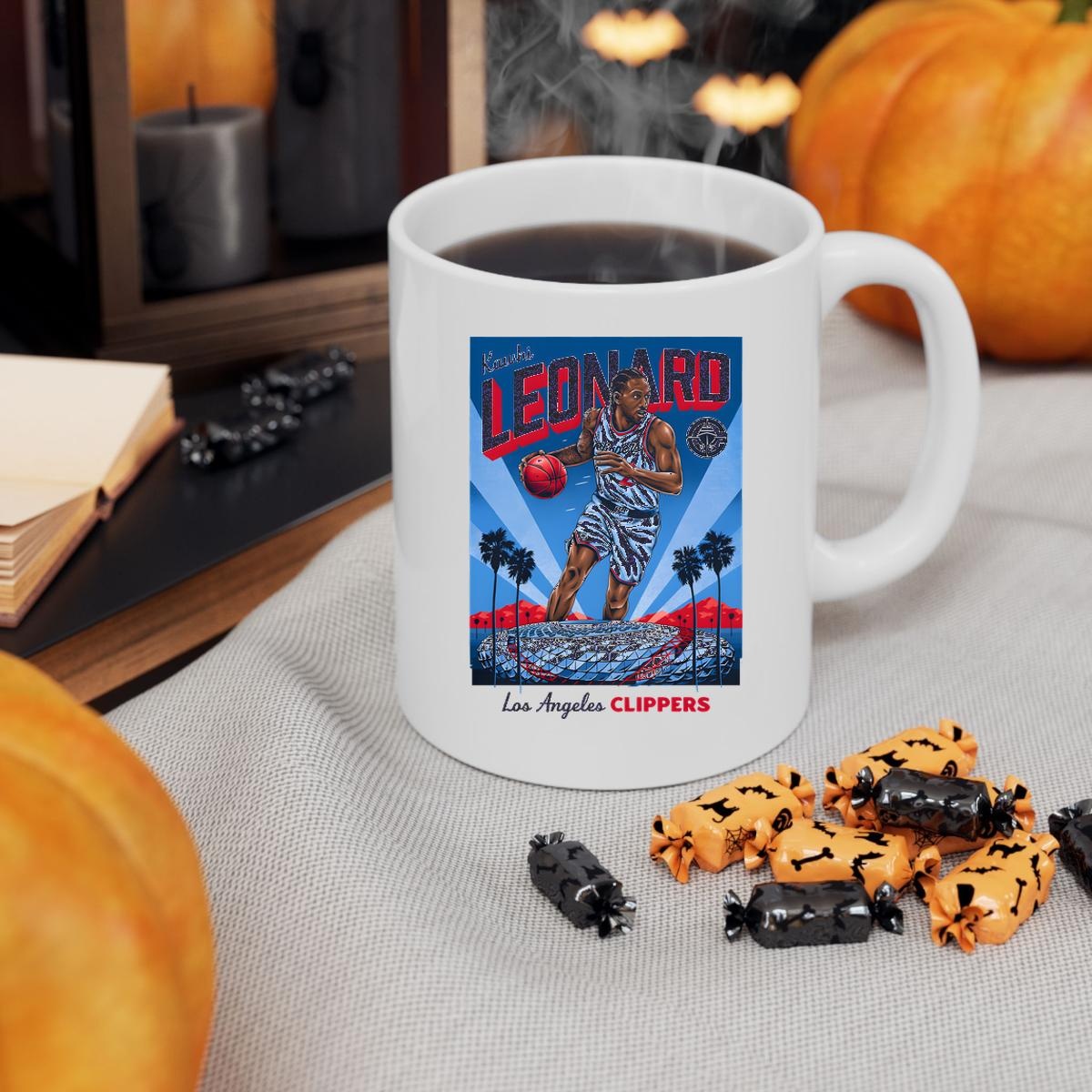 Kawhi Leonard Los Angeles Clippers Caricature Mug 3