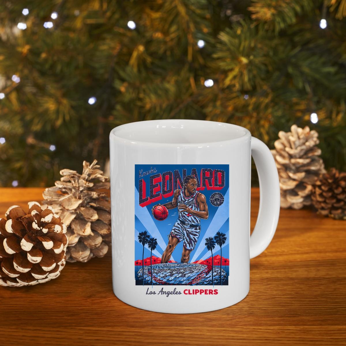 Kawhi Leonard Los Angeles Clippers Caricature Mug 4